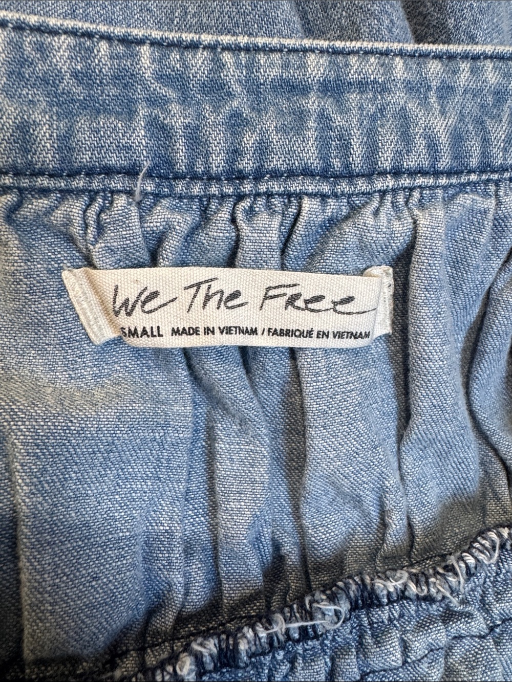 We The Free Light Blue Denim Tunic Top - Picture 4 of 4
